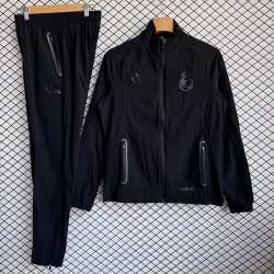 2526 R M black windbreaker jacket+pants S-XXL